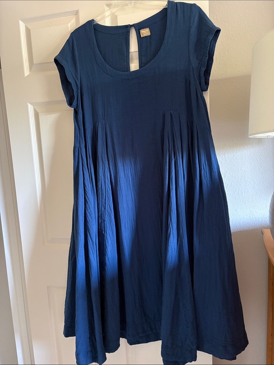 Free People Dresses & Skirts - Free People Women’s Navy Blue Cotton Swing Dress